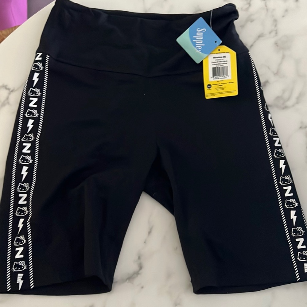 Never worn Zumba wear hello kitty collab bike shorts